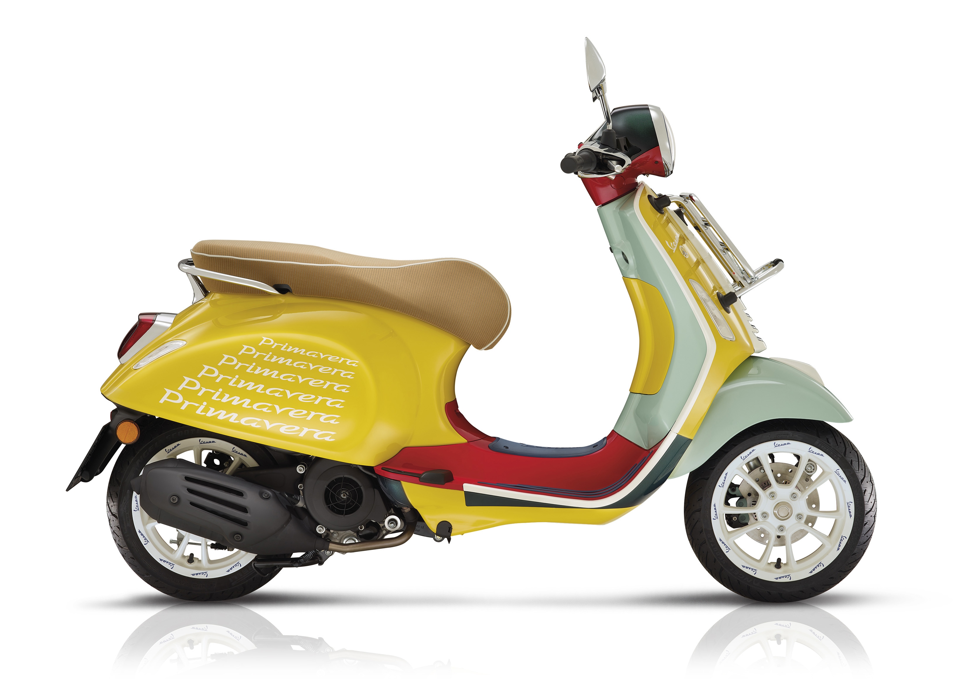 yellow vespa