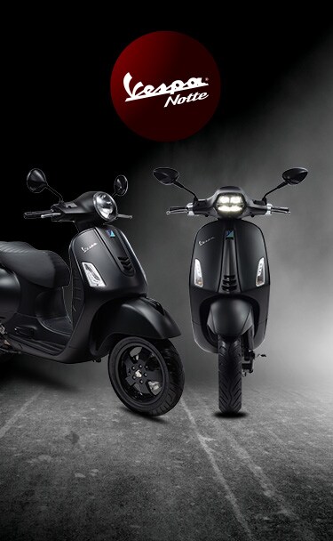 Tem xe Vespa  22  thiết kế đen bóng đơn giản